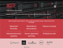 Tablet Screenshot of gesto.cz